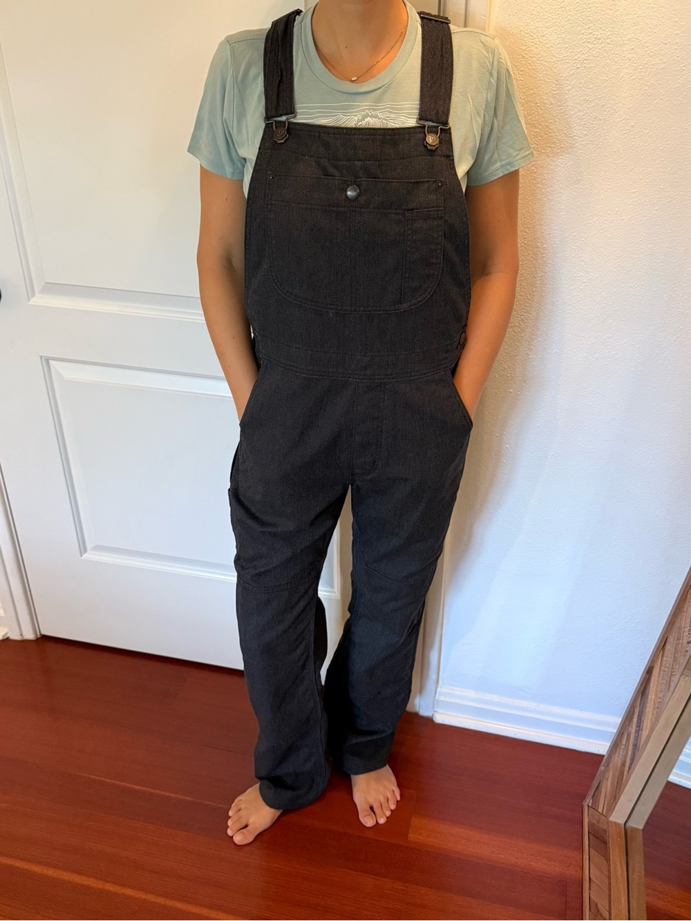 Patagonia Black Denim Overalls Like New - Picture 5 of 7